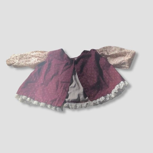 Vintage Doll Dress Plush Bundle Vest Nicole Miller Leggings Floral Peach/Cream - Picture 2 of 10